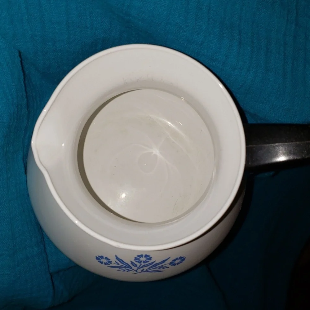 *Vintage* Blue Cornflower Corning Wear 6 Cup Tea Pot P-104 - Picture 6 of 9